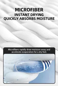 Macro shot of high-density microfiber sand-free beach towel showing quick-dry texture