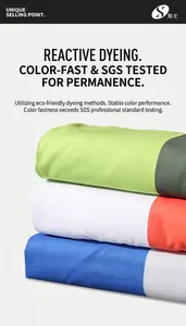 Macro detail of sand-free microfiber beach towel fabric with reactive printing texture