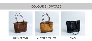 Détails des sacs cabas matelassés disponibles en marron, café et noir chic