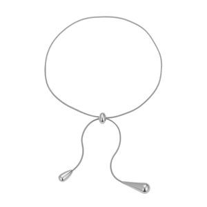 Bracelet de cheville réglable en acier inoxydable avec pendentifs en forme de goutte