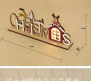 Décoration de Noël lumineuse en bois DIY avec LED et rennes gravés au laser