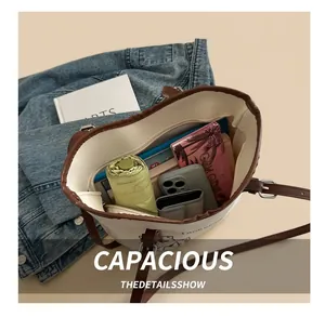 Top view of the spacious tote bag interior showing capacity for daily essentials