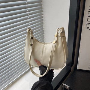 Retro PU Leather Underarm Bag For Women High Sense Niche Design Dumpling Shoulder Bag Versatile Hobo Crossbody Bag Daily Bag