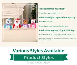 Detailed size chart for Christmas EVA glowing snowman lamp, 10x9cm festive LED decorations