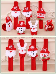 Détails des bracelets claquants pour enfants avec Père Noël, ours blanc, bonhomme de neige