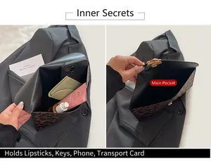 Detailed view of the leopard print envelope clutch bag showing spacious internal storage