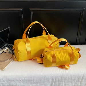 Casual Nylon Shoulder Bag For Women Large Capacity Minimalist Solid Color Pillow Crossbody Handbag Travel Gym Bag