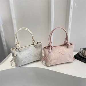Butterfly Embroidery Lace Shoulder Bag Women Sweet Floral Lady Handbag Crossbody Square Small