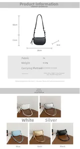 Tabella taglie mini borsa a sella 18x11x4cm con diverse opzioni di colore incluse
