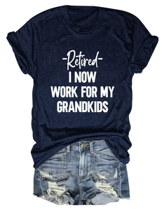 Navy blue cotton T-shirt with white slogan and distressed denim shorts flat lay set