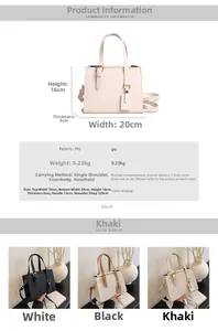 Detailed size specifications and three color options for the crocodile pattern handbag