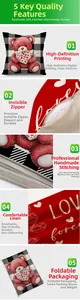 Détails de la housse de coussin en lin avec fermeture éclair invisible et coutures