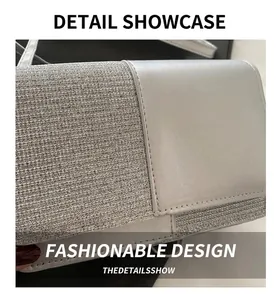 Macro detail of silver shoulder bag showing contrast between glitter and smooth textures