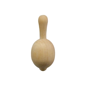 Unfinished natural wood mushroom figurine with smooth finish for DIY painting crafts