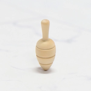 Trottola in legno naturale per pittura fai da te e progetti creativi per bambini