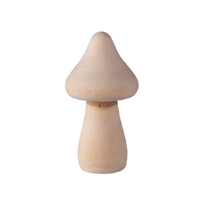 Petit champignon en bois naturel DIY pour décoration intérieure style scandinave