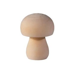 Figurine de champignon en bois naturel de 4,5 cm pour DIY et décoration intérieure