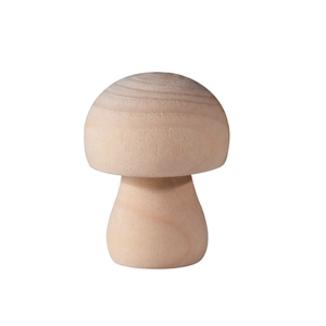 Mini unfertige Holzpilz-Figur für DIY-Malerei und kreative Heimdekoration für Kinder