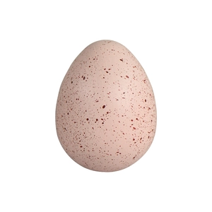 Speckled wooden decorative egg with matte finish for home decor and creative painting