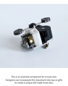 Mechanical music box movement with rotating mechanism for DIY handmade gifts