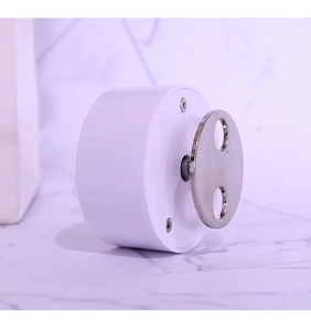 Close-up of DIY plastic mechanical music box rotary clockwork movement with center axis