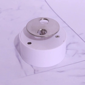 DIY plastic mechanical music box rotary clockwork movement with white base and metal tray