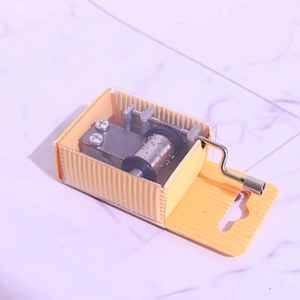 Mouvement De Boîte À Musique Mécanique Mini À Manivelle DIY Alliage Métal Mécanisme Vintage Retro Pièces Musicales