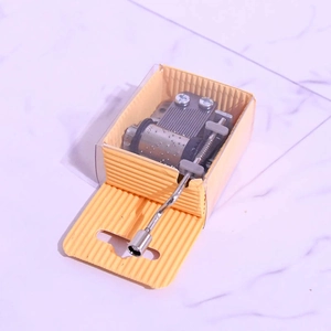 Mini mécanisme de boîte à musique mécanique à 18 notes avec manivelle DIY en coffret