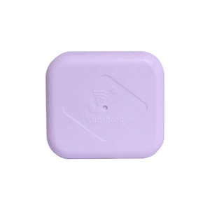 Mechanical 18-note music box DIY kit in lavender purple square protective case