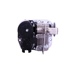 Mechanical wind-up music box movement with Yunsheng brand logo on a white background