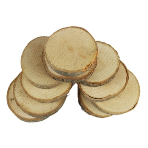 Rondelles de bois naturel de 7cm avec écorce et cernes pour loisirs créatifs et décoration