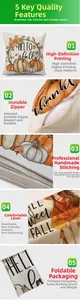 Macro detail of high-definition digital print and invisible zipper on linen pillow covers