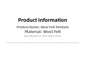Detailed material specifications for handmade wool felt Christmas gift box ornaments