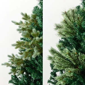 Artificial Christmas pine needles and PE leaves for festive wreath and tree decoration