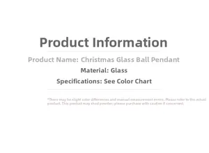 Detailed technical specifications for painted glass Christmas ball tree ornaments