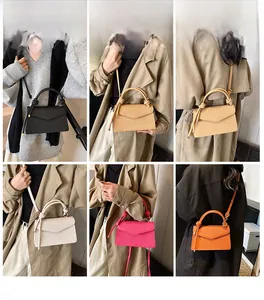 Detailed views of crossbody bags with snakeskin texture shown in various trendy colors