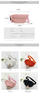 Spécifications de taille et guide des matériaux pour ce sac de poitrine polyvalent en nylon