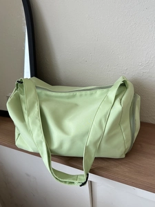 Sac Bandoulière En Tissu Oxford Grande Capacité Pour Femme Fitness Sport Gym Voyage Cylindre Mode Sac À Épaule Léger
