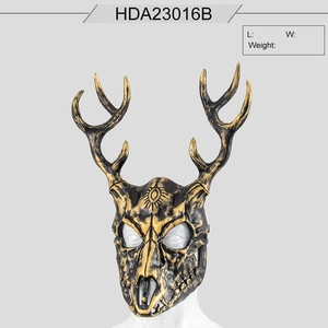 Máscara de Mascarada de Halloween para Adultos Máscara de Calavera de Oveja de Terror Sombrero de Bruja Diadema de Año Nuevo