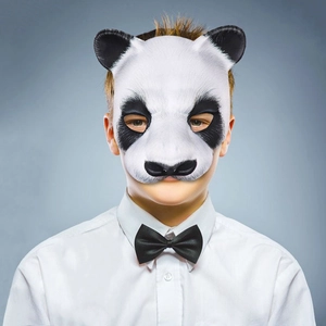 Realistic 3D panda animal mask made of EVA material for Halloween and party dress-up