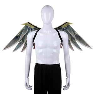Steampunk mechanical wings for adults and kids with gears and metallic blade patterns
