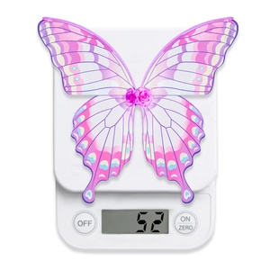 Weight measurement of 52g for the colorful Easter butterfly wings with pink flower decor