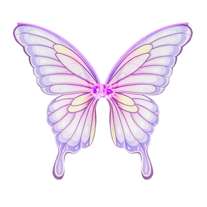 Colorful Easter butterfly wings for cosplay, gradient purple and pink mesh fabric props