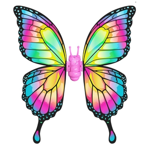 Electric butterfly wings toy for cosplay with colorful gradient fairy wings design
