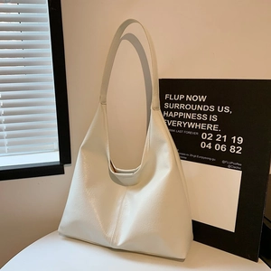 Women Large Capacity Tote Bag And Pouch PU Leather Magnetic Buckle Minimalist Hobo Shoulder Bag For Daily Commute