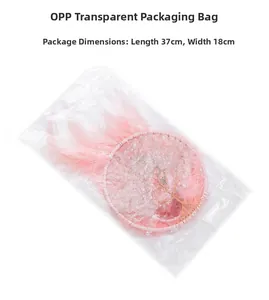 Pink Tree of Life dreamcatcher in packaging showing dimensions 37cm by 18cm