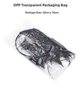 Detail showing dream catcher in OPP packaging bag, package size 30cm x 18cm