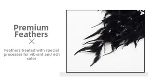 Detailed view of premium black feathers with bead accents on the dreamcatcher pendant