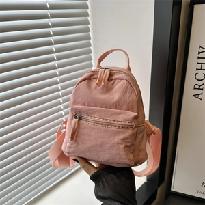 Women Mini Backpack Lightweight Nylon Small Daypack Fashion Korean Style Casual Travel School Bag For Girls Multi Pocket