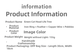 Detailed product information for handmade Green Owl Tree of Life dreamcatcher wall decor